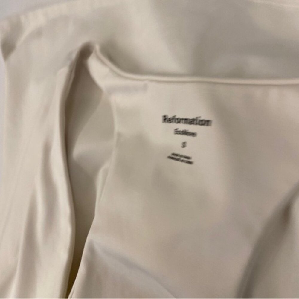 Reformation || Naomi Ecomove Active Dress Cutout Built In Shorts Off White Small - Picture 5 of 9
